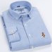 100% Cotton Men's Oxford Shirts High Quality Long Sleeved Button-down Neck Simplicity Soft Clothes Fashion Men Casual Shirt