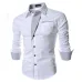 2017 new brand long sleeve shirts social male 5 colors slim fit  striped shirts plus size 3xl mens dress shirts