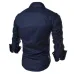 2017 new brand long sleeve shirts social male 5 colors slim fit  striped shirts plus size 3xl mens dress shirts
