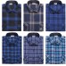 2018 Autumn Winter Fashion Flannel Shirts Men Long Sleeve Two Chest Pockets Slim Fit 100% Cotton Plaid Casual Flannel Shirt Men