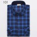 2018 Autumn Winter Fashion Flannel Shirts Men Long Sleeve Two Chest Pockets Slim Fit 100% Cotton Plaid Casual Flannel Shirt Men