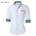 2018 Brand Design Casual Shirt Men Long Sleeve Slim Fit Cotton Dress Shirts Men Black Office Formal Men Shirt  Plus Size 5XL