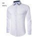 2018 Brand Design Casual Shirt Men Long Sleeve Slim Fit Cotton Dress Shirts Men Black Office Formal Men Shirt  Plus Size 5XL