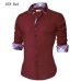 2018 Brand Design Casual Shirt Men Long Sleeve Slim Fit Cotton Dress Shirts Men Black Office Formal Men Shirt  Plus Size 5XL