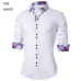 2018 Brand Design Casual Shirt Men Long Sleeve Slim Fit Cotton Dress Shirts Men Black Office Formal Men Shirt  Plus Size 5XL