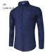 2018 Brand Design Casual Shirt Men Long Sleeve Slim Fit Cotton Dress Shirts Men Black Office Formal Men Shirt  Plus Size 5XL