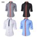 2018 Brand Design Casual Shirt Men Long Sleeve Slim Fit Cotton Dress Shirts Men Black Office Formal Men Shirt  Plus Size 5XL