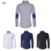 2018 Brand Design Casual Shirt Men Long Sleeve Slim Fit Cotton Dress Shirts Men Black Office Formal Men Shirt  Plus Size 5XL