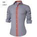 2018 Brand Design Casual Shirt Men Long Sleeve Slim Fit Cotton Dress Shirts Men Black Office Formal Men Shirt  Plus Size 5XL