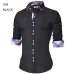 2018 Brand Design Casual Shirt Men Long Sleeve Slim Fit Cotton Dress Shirts Men Black Office Formal Men Shirt  Plus Size 5XL