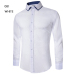 2018 Men's Casual Shirt Slim Fit Men's Casual Button Down Shirt Long Sleeve Formal Dress Shirts Men Male Clothing Camisa