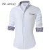 2018 Men's Casual Shirt Slim Fit Men's Casual Button Down Shirt Long Sleeve Formal Dress Shirts Men Male Clothing Camisa