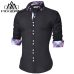 2018 Men's Casual Shirt Slim Fit Men's Casual Button Down Shirt Long Sleeve Formal Dress Shirts Men Male Clothing Camisa