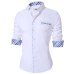 2018 New Men's Casual Shirts Long Sleeve Fashion Casual Shirt Men Office Dress Shirt Male All Size XS-Plus Size Camisa Masculina