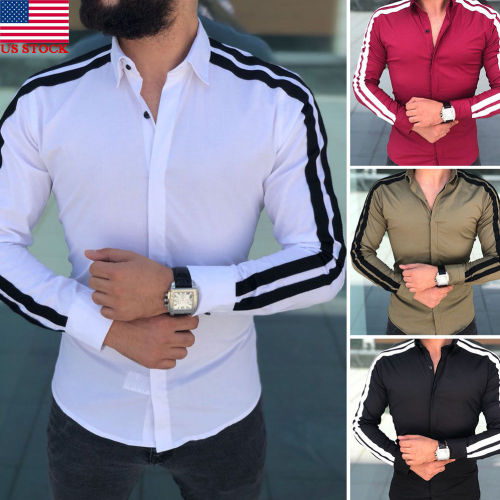 2018 Spring Autumn Features Shirts Men Casual Shirt New Arrival Long Sleeve Luxury Casual Slim Fit Male Shirts