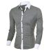 2019 New Arrival Casual Business Men Dress Shirts  Luxury Brand Long Sleeve Cotton Stylish  High Quality Males Social Shirts