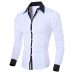 2019 New Arrival Casual Business Men Dress Shirts  Luxury Brand Long Sleeve Cotton Stylish  High Quality Males Social Shirts