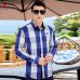 2019 New Arrival Men's Plaid Shirt Long Sleeve Shirt Men Dress Shirts Brand Casual Fashion Business Style Shirt 100% Cotton 064