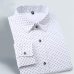 2019 New Autumn Fashion Brand Men Clothes Slim Fit Men Long Sleeve Shirt Men Polka Dot Casual Men Shirt Social Plus Size M-5XL