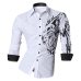 2019 Spring Autumn Features Shirts Men Casual Jeans Shirt New Arrival Long Sleeve Casual Slim Fit Male Shirts Z030