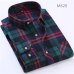 2019 Spring Autumn Flannel Men Plaid Shirt Long Sleeve Men's Warm Casual Shirts British Cotton Mens Check Shirt 14 Design YN790