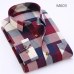 2019 Spring Autumn Flannel Men Plaid Shirt Long Sleeve Men's Warm Casual Shirts British Cotton Mens Check Shirt 14 Design YN790