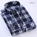 2019 Spring Autumn Flannel Men Plaid Shirt Long Sleeve Men's Warm Casual Shirts British Cotton Mens Check Shirt 14 Design YN790