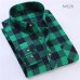 2019 Spring Autumn Flannel Men Plaid Shirt Long Sleeve Men's Warm Casual Shirts British Cotton Mens Check Shirt 14 Design YN790