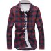 5XL Plaid Shirts Men Checkered Shirt Brand 2019 New Fashion Button Down Long Sleeve Casual Shirts Plus Size Drop Shipping