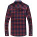 5XL Plaid Shirts Men Checkered Shirt Brand 2019 New Fashion Button Down Long Sleeve Casual Shirts Plus Size Drop Shipping