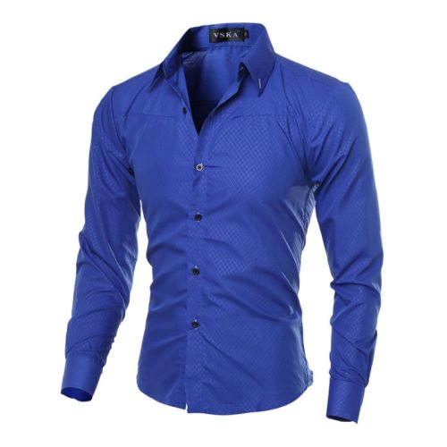 5XL Plus Size Brand-clothing Cotton Mens Clothing Solid Soft Men Shirt Long Sleeve Mens Shirts Casual Slim Fit Hot Sale