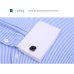 9XL 7XL 6XL Striped Men French Cufflinks Casual Dress Shirt Long Sleeved White Collar Design Style Mens French Cuff Dress Shirts