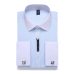 9XL 7XL 6XL Striped Men French Cufflinks Casual Dress Shirt Long Sleeved White Collar Design Style Mens French Cuff Dress Shirts