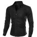 CALOFE 5XL Formal Shirts Brand-clothing Cotton Slim  Male 2018 Plus Size Dress Shirts Men Long Sleeve Soft Solid Men's Shirts