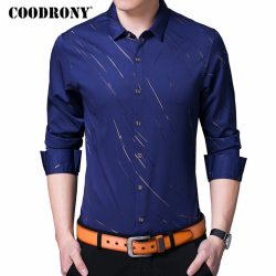 COODRONY Casual Shirts Long Sleeve Shirt Men Dress Brand Clothes 2019 Autumn New Arrivals Cotton Camisa Masculina Plus Size 8742