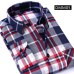 Casual Men Plaid Shirt Spring Autumn Flannel Shirt Men Dress Shirts Fashion Long Sleeve Slim Fit Chemise Homme Cotton Male Shirt