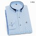 DUDALINA 2019 Men Shirt Long Sleeved Male Striped Formal Business Shirts Brand Work Shirt Man Party Cloths New Arrival