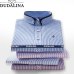 DUDALINA 2019 Men Shirt Long Sleeved Male Striped Formal Business Shirts Brand Work Shirt Man Party Cloths New Arrival