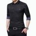 Dudalina Shirt Male 2019 Long Sleeve Men Shirt No pocket Casual Embroidery Formal Business Man Shirt Slim Fit Designer Dress