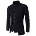 HEFLASHOR 2018 Brand Men Business Shirt Autumn Fashion Solid  Two Pieces Dress Shirts Causal Long Sleeve Camisa