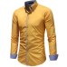 High Quality New Men's Autumn Casual Formal Slim Button-Down Long Sleeve Dress Shirts Drop Shipping 0730