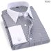 High Quality Striped Men French Cufflinks Casual Dress Shirts Long Sleeved White Collar Design Style Wedding Tuxedo Shirt 6XL