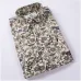 Hot Sale Size: M-5XL / 2019 New Fashion Floral Print Slim Fit Shirts Men's Long Sleeve Casual Dress Shirts 19 Colors