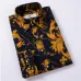 Hot Sale Size: M-5XL / 2019 New Fashion Floral Print Slim Fit Shirts Men's Long Sleeve Casual Dress Shirts 19 Colors