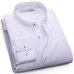 LANGMENG 5XL Brand Men Shirt New 2017 Mandarin Collar Casual Shirt Mens Slim Fit Dress Shirts Long Sleeve Camisa Hombre White