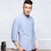 Langmeng New Arrival 60% Cotton Mens Oxford Casual Shirts Spring 2018 Long Sleeve Slim Fit Striped Dress Shirt Men Plus Size 5XL