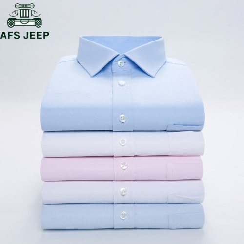 Long Sleeve Dress Shirt Men Brand Clothing Cotton High Quality Smart Casual Social Shirts White Wedding Shirt Camisa Masculina