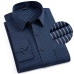 Long Sleeve Formal Men's Striped Dress Shirts Social Turn-down Collar With Pocket Regular Fit Business Male Smart Casual Shirt