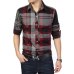 MIACAWOR Brand Shirt Men 100% Cotton Casual Shirts Slim Fit Men Plaid Shirt Long sleeves Camisa Hombre Camisa Masculina C006