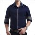 MIACAWOR Top Quality Shirt Men 100% Cotton Dress Shirts Spring Long Sleeve Casual Shirt Men Wedding White Shirts Men C013